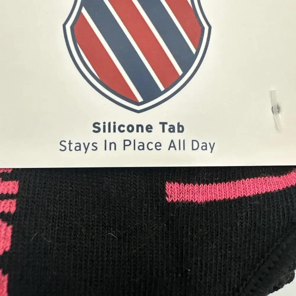 K Swiss Foot Liners Socks Ladies Womens Size 9-11 Silicone Tab No Show 6 PAIRS‎